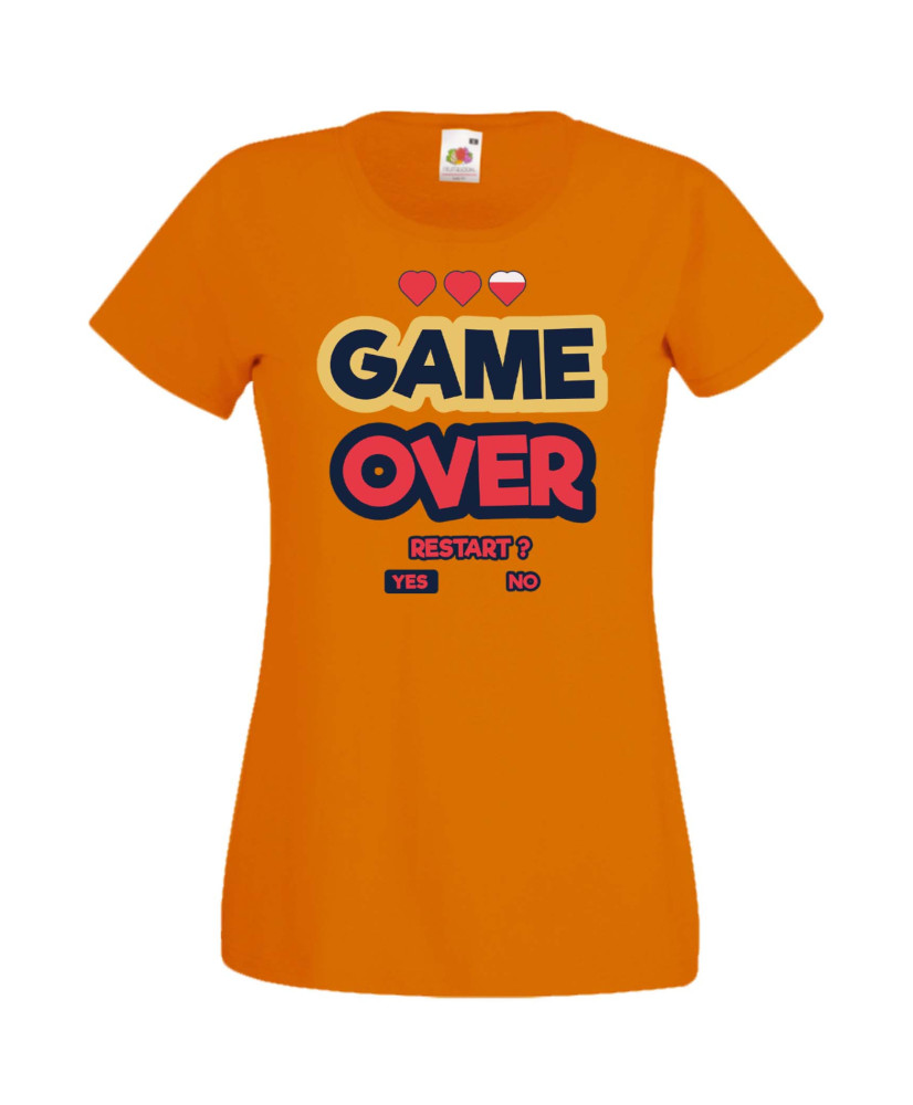 Дамска Геймърска Тениска Gamer Game Over 07