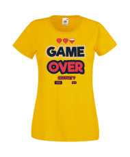 Дамска Геймърска Тениска Gamer Game Over 07