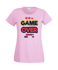 Дамска Геймърска Тениска Gamer Game Over 07