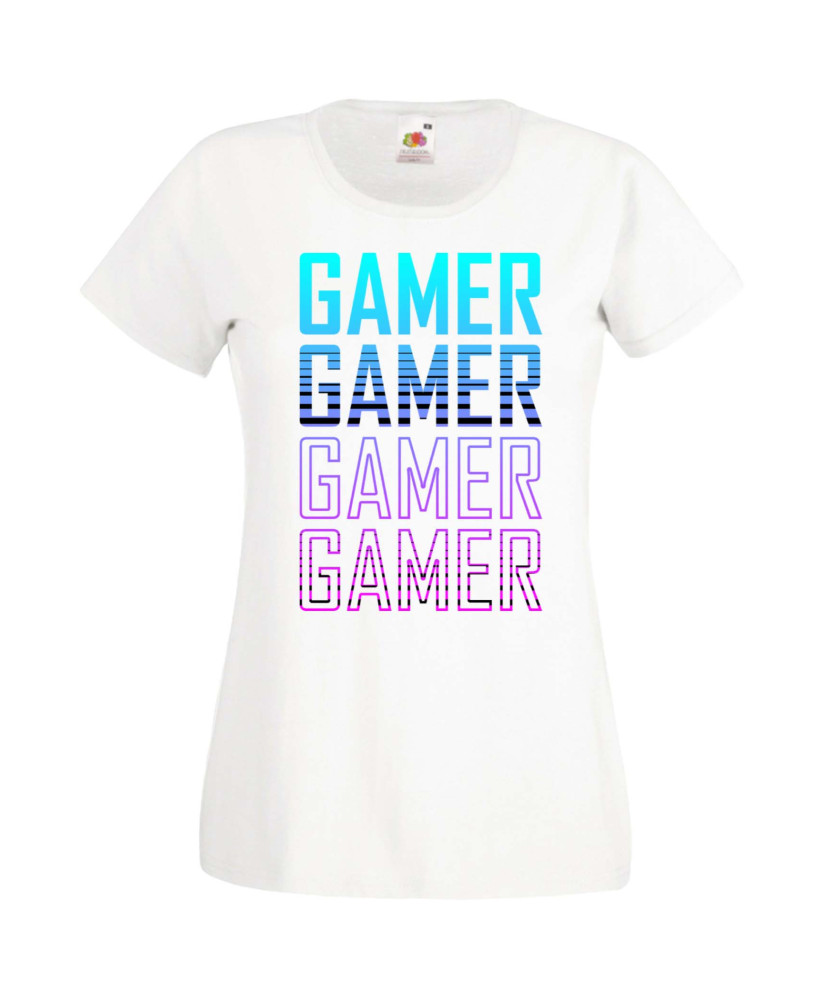 Дамска Геймърска Тениска Gamer Gamer Gamer Gamer 1 Дамска Геймърска Тениска Gamer Gamer Gamer Gamer 1