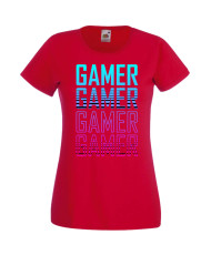 Дамска Геймърска Тениска Gamer Gamer Gamer Gamer 1