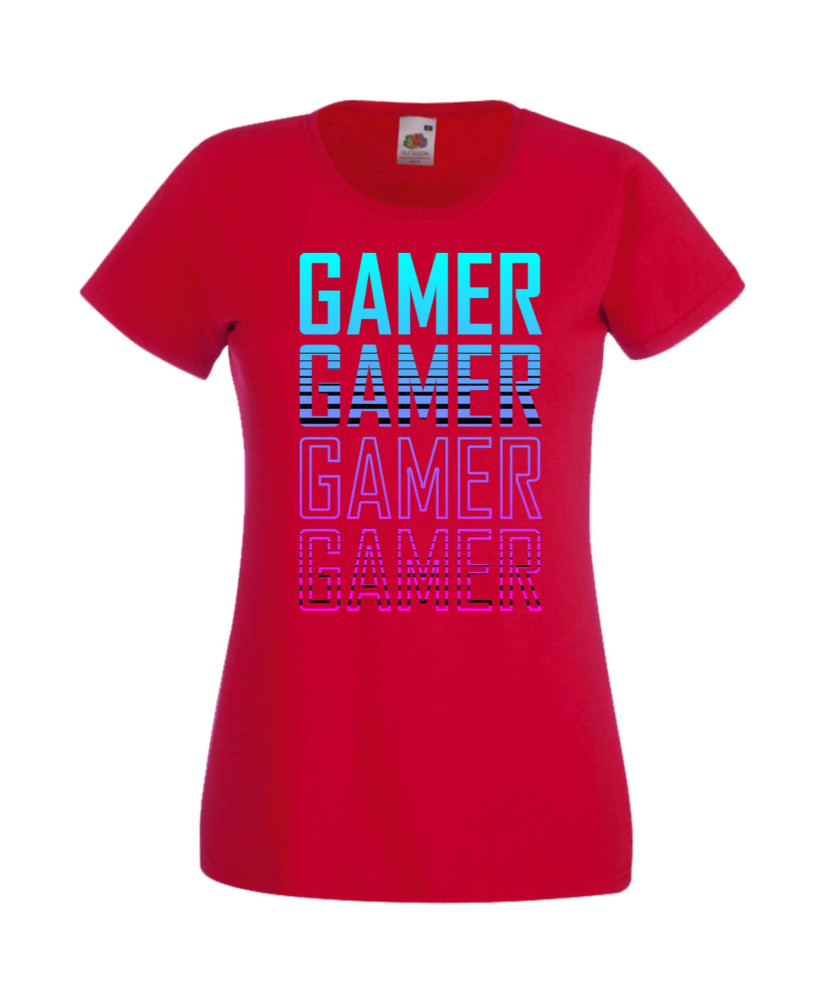 Дамска Геймърска Тениска Gamer Gamer Gamer Gamer 1 Дамска Геймърска Тениска Gamer Gamer Gamer Gamer 1