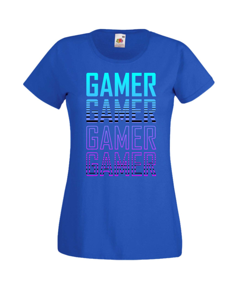 Дамска Геймърска Тениска Gamer Gamer Gamer Gamer 1 Дамска Геймърска Тениска Gamer Gamer Gamer Gamer 1