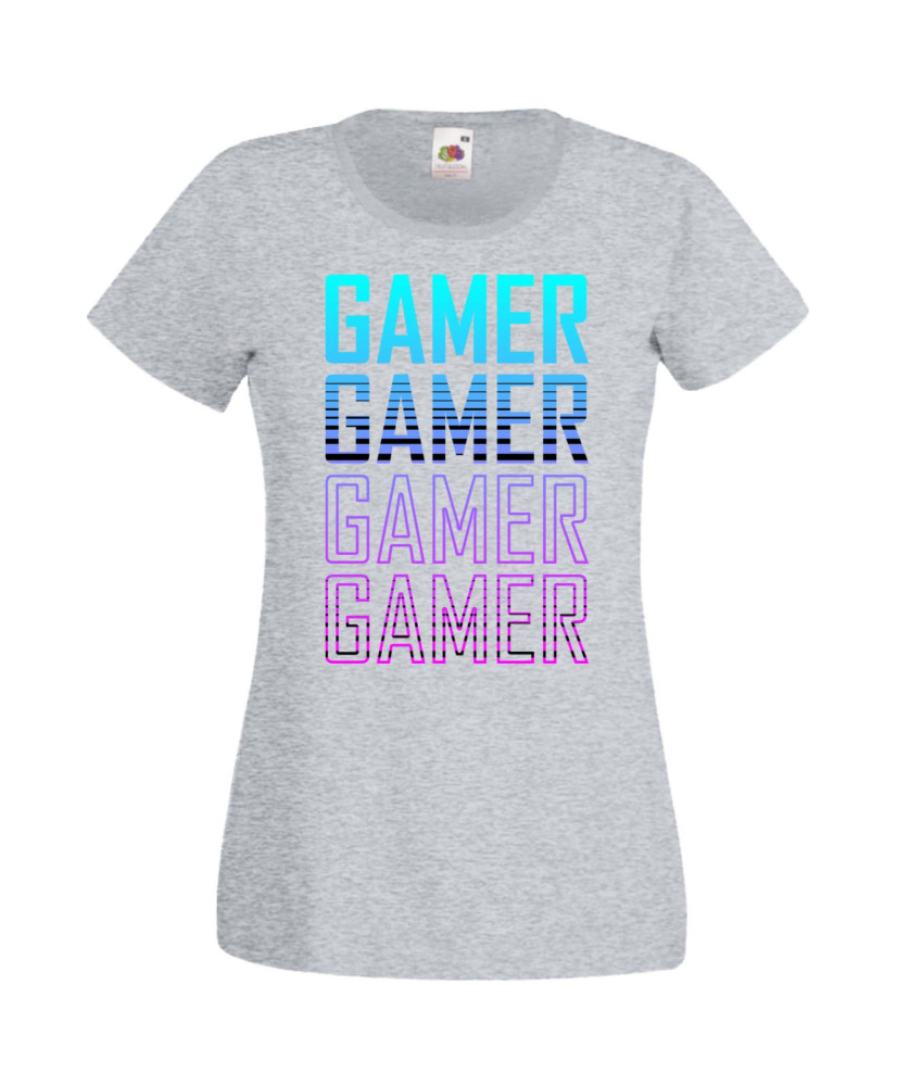 Дамска Геймърска Тениска Gamer Gamer Gamer Gamer 1 Дамска Геймърска Тениска Gamer Gamer Gamer Gamer 1