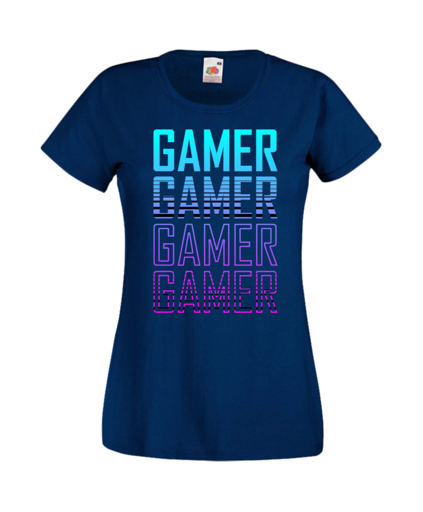 Дамска Геймърска Тениска Gamer Gamer Gamer Gamer 1 Дамска Геймърска Тениска Gamer Gamer Gamer Gamer 1