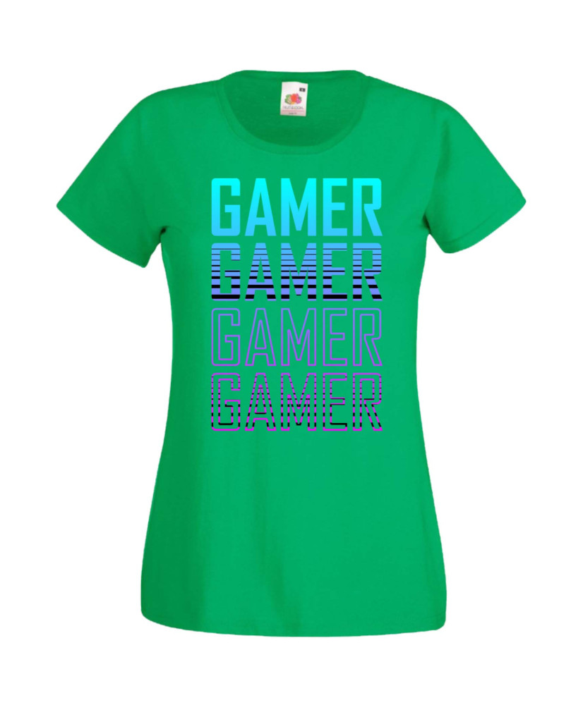 Дамска Геймърска Тениска Gamer Gamer Gamer Gamer 1 Дамска Геймърска Тениска Gamer Gamer Gamer Gamer 1