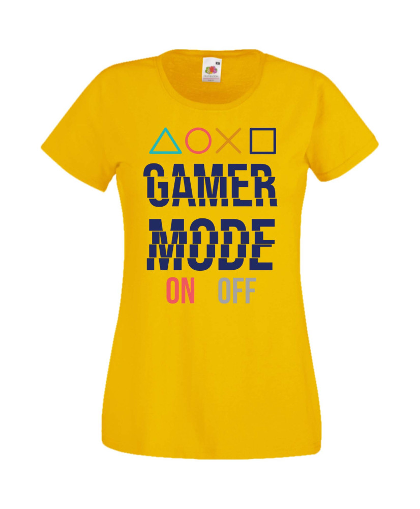 Дамска Геймърска Тениска Gamer Gamer Mode On 2 Дамска Геймърска Тениска Gamer Gamer Mode On 2