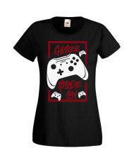Дамска Геймърска Тениска Gamer Gamer Mode On