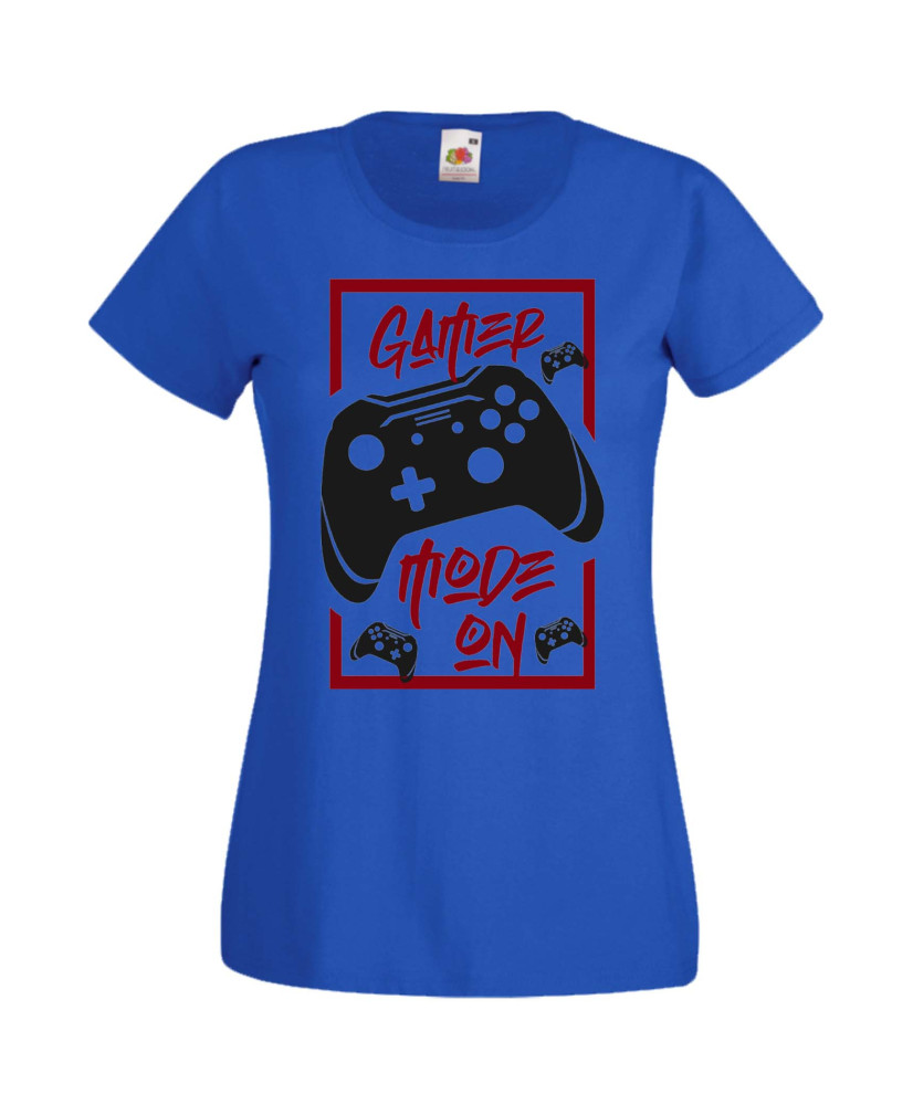 Дамска Геймърска Тениска Gamer Gamer Mode On Дамска Геймърска Тениска Gamer Gamer Mode On