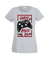 Дамска Геймърска Тениска Gamer Gamer Mode On