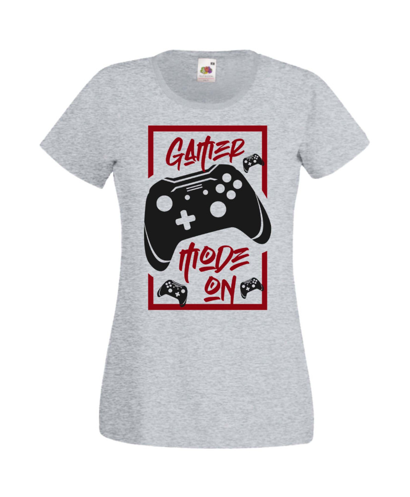 Дамска Геймърска Тениска Gamer Gamer Mode On