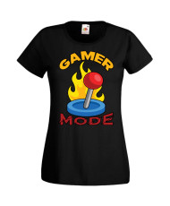 Дамска Геймърска Тениска Gamer Gamer Mode