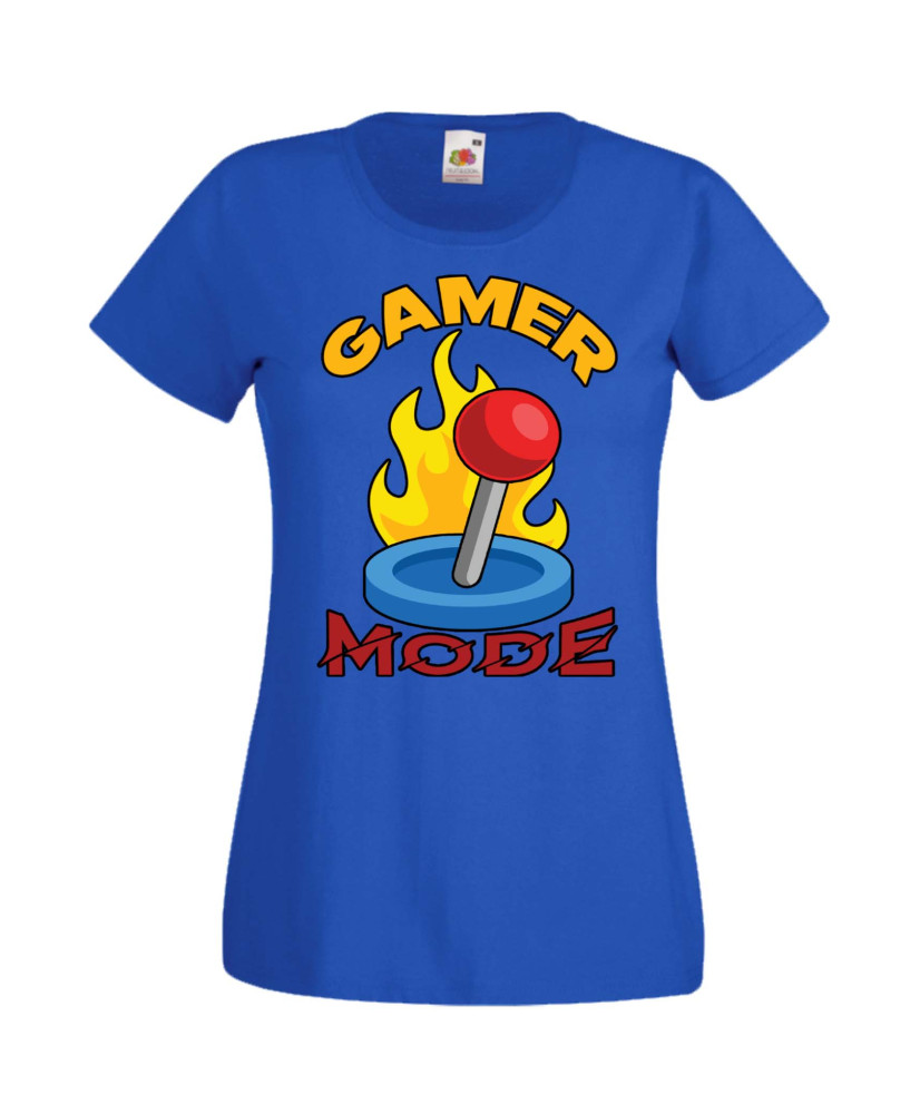 Дамска Геймърска Тениска Gamer Gamer Mode Дамска Геймърска Тениска Gamer Gamer Mode