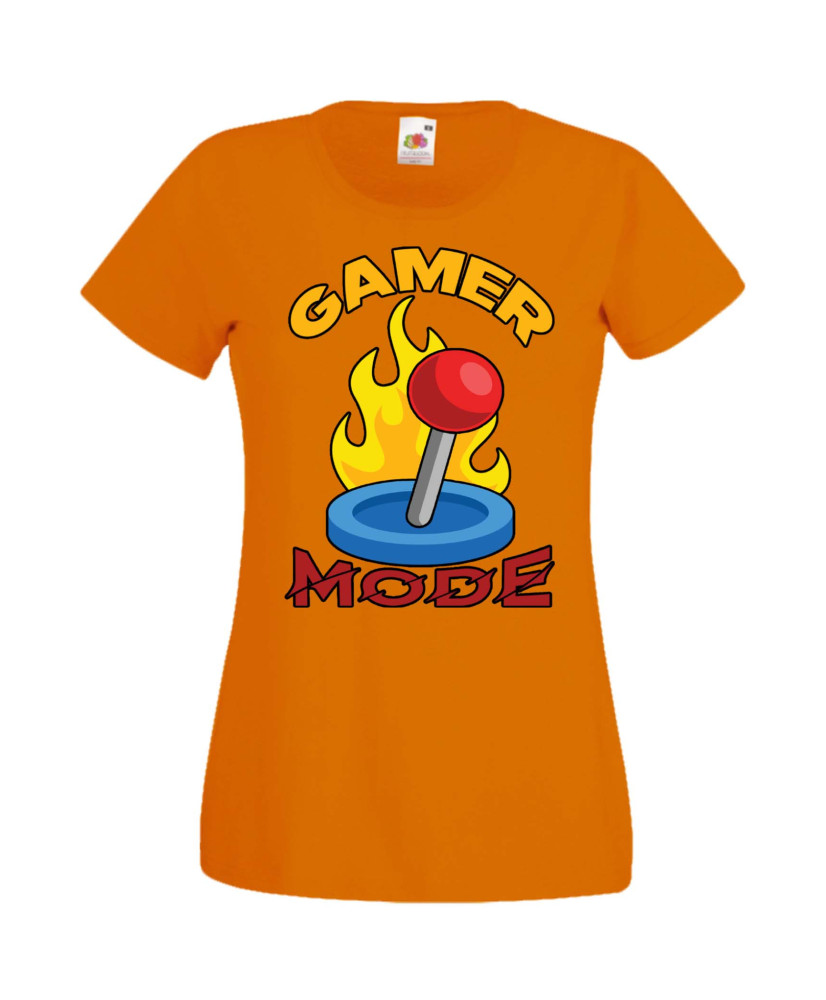 Дамска Геймърска Тениска Gamer Gamer Mode Дамска Геймърска Тениска Gamer Gamer Mode