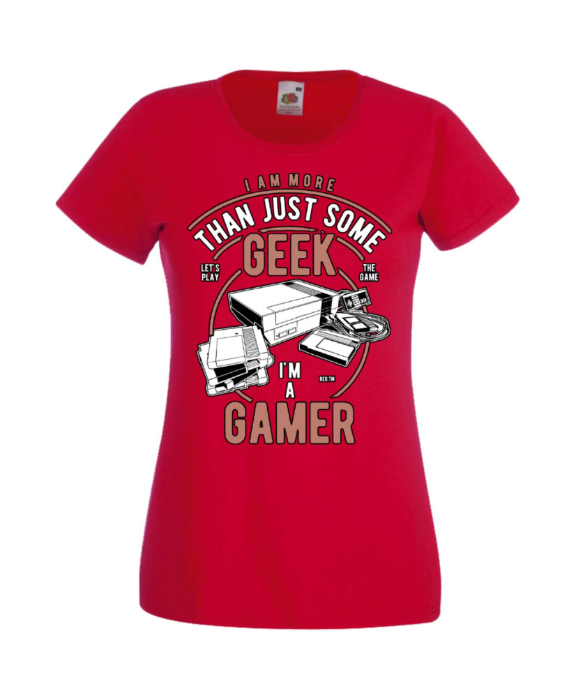 Дамска Геймърска Тениска Gamer Geek Gamer