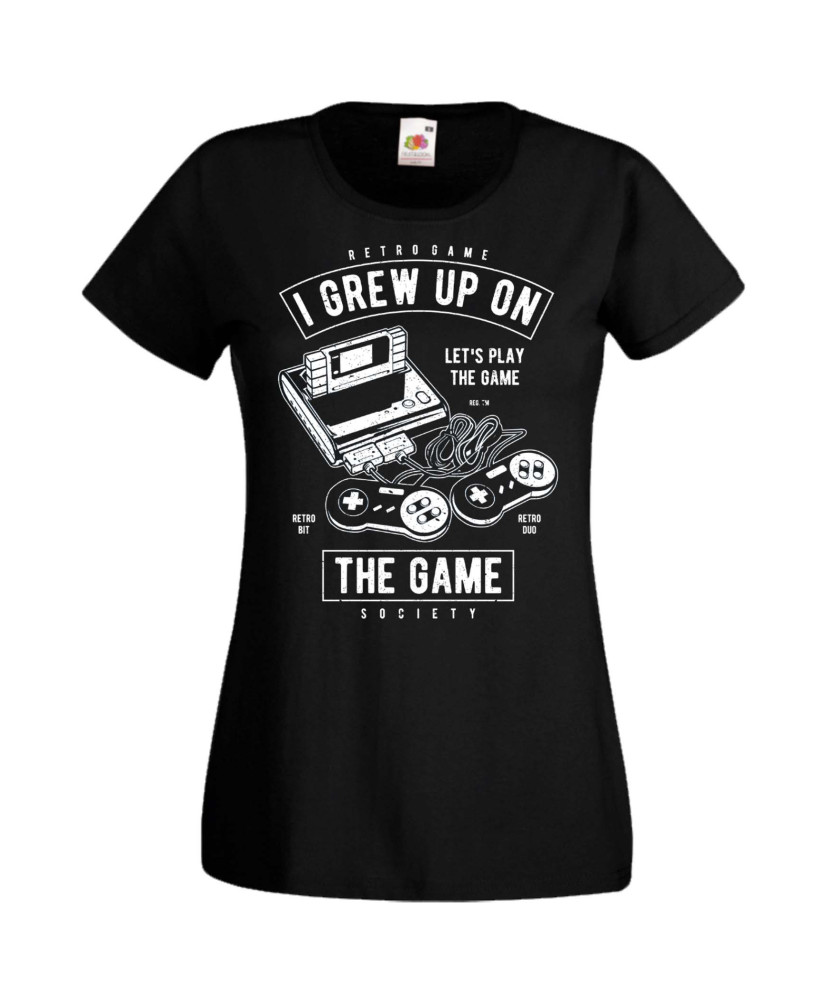 Дамска Геймърска Тениска Gamer Grew Up On The Game Дамска Геймърска Тениска Gamer Grew Up On The Game
