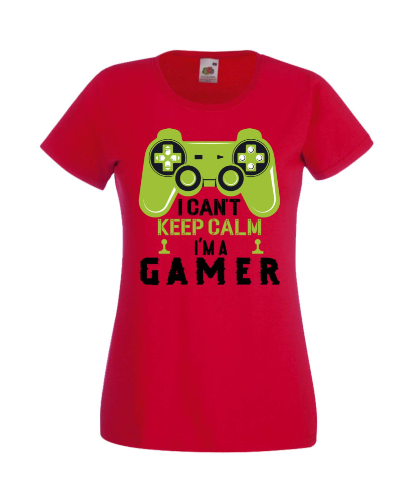 Дамска Геймърска Тениска Gamer I Can'T Keep Calm I'M A Gamer Дамска Геймърска Тениска Gamer I Can'T Keep Calm I'M A Gamer