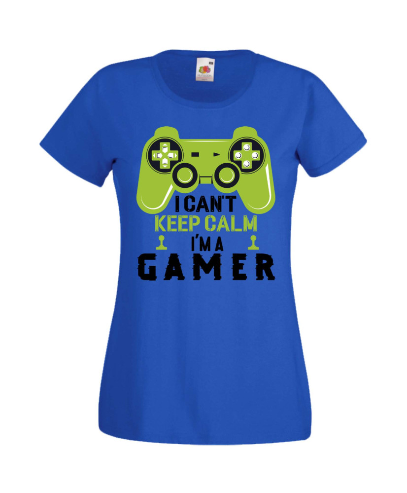 Дамска Геймърска Тениска Gamer I Can'T Keep Calm I'M A Gamer Дамска Геймърска Тениска Gamer I Can'T Keep Calm I'M A Gamer