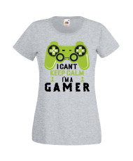 Дамска Геймърска Тениска Gamer I Can'T Keep Calm I'M A Gamer