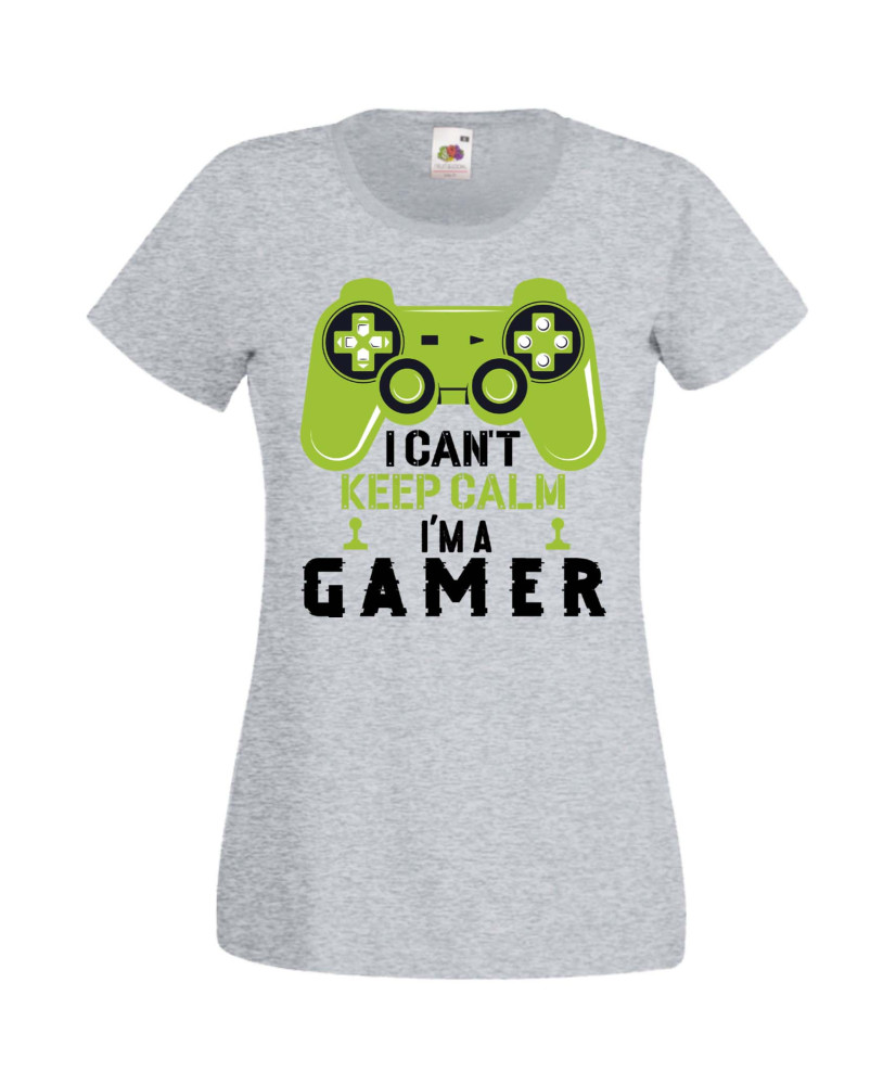 Дамска Геймърска Тениска Gamer I Can'T Keep Calm I'M A Gamer Дамска Геймърска Тениска Gamer I Can'T Keep Calm I'M A Gamer