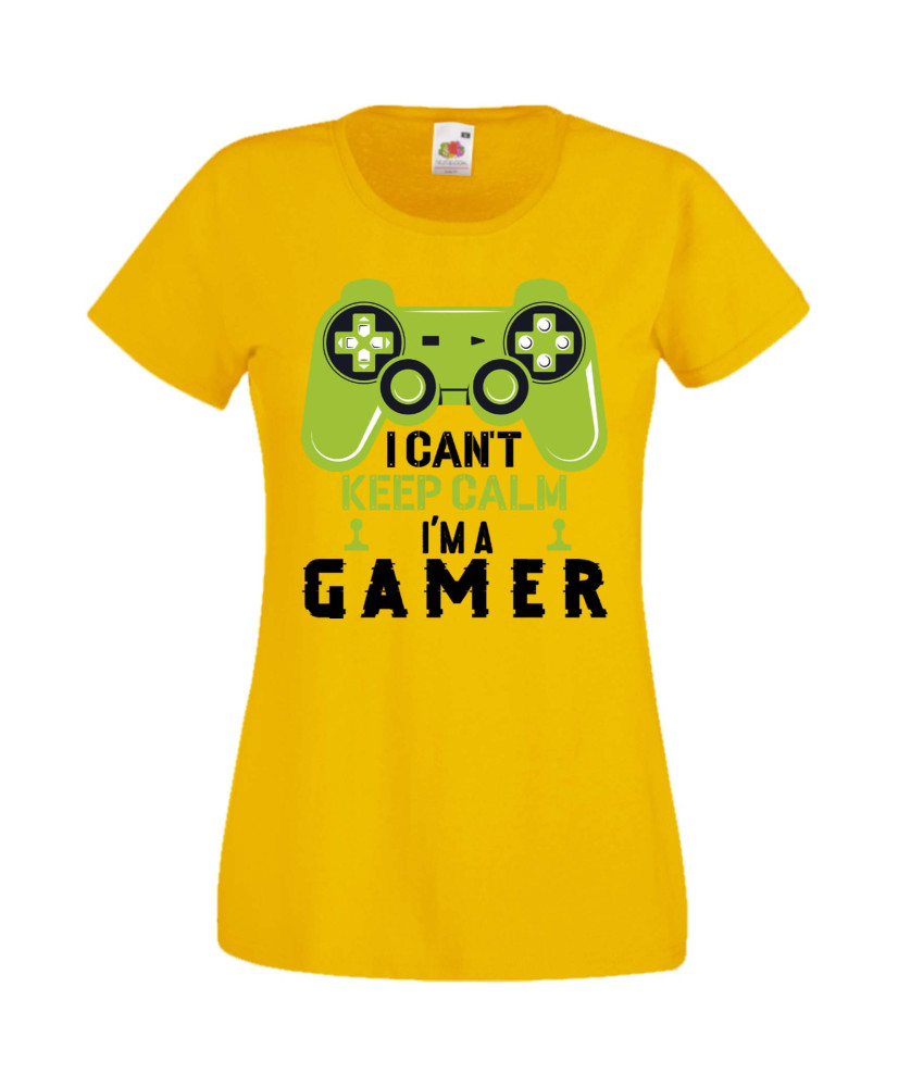 Дамска Геймърска Тениска Gamer I Can'T Keep Calm I'M A Gamer Дамска Геймърска Тениска Gamer I Can'T Keep Calm I'M A Gamer