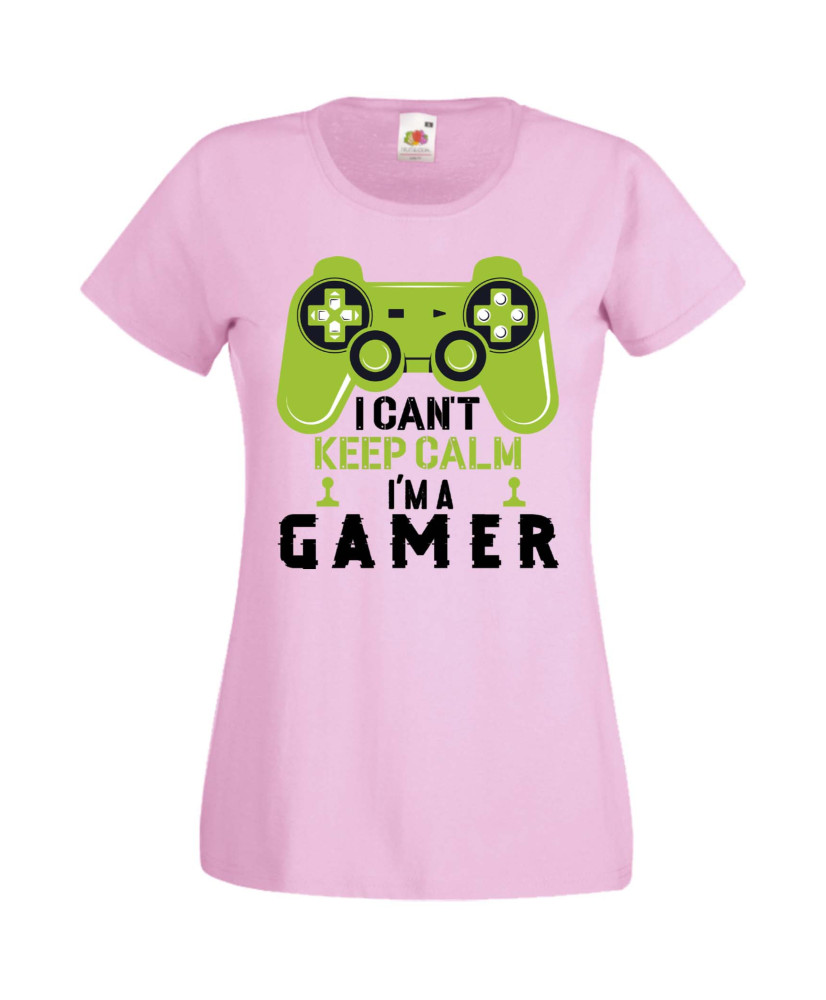 Дамска Геймърска Тениска Gamer I Can'T Keep Calm I'M A Gamer Дамска Геймърска Тениска Gamer I Can'T Keep Calm I'M A Gamer