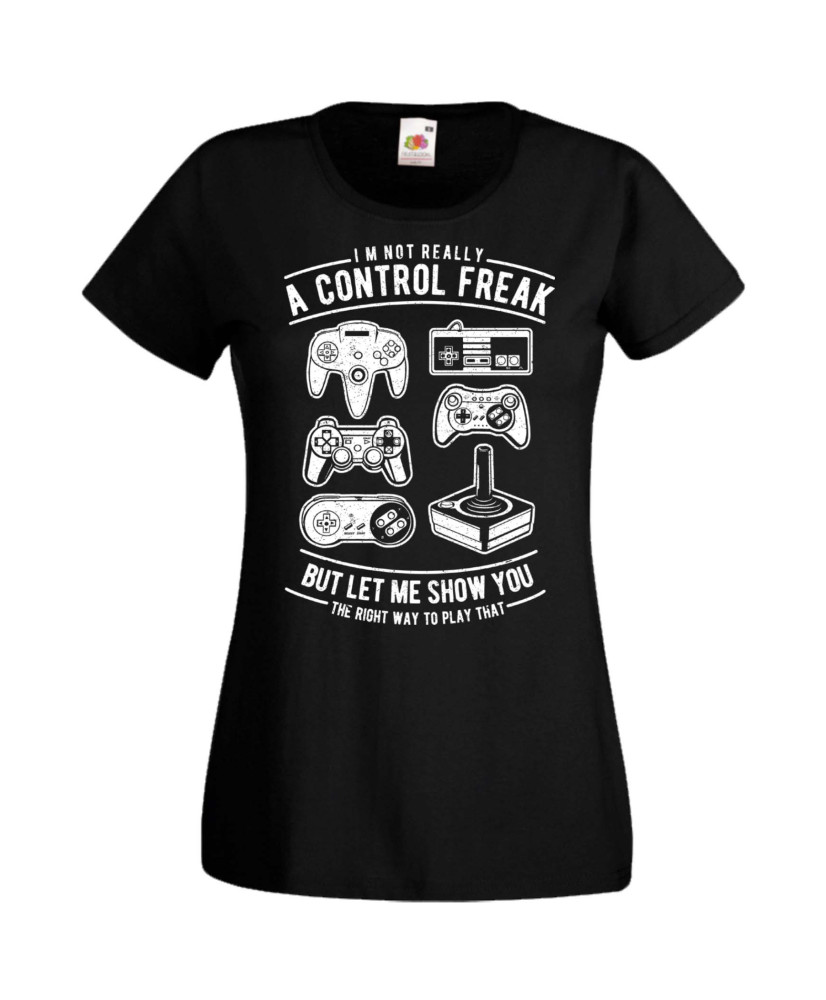 Дамска Геймърска Тениска Gamer I'M A Gamer Black Gamepad Дамска Геймърска Тениска Gamer I'M A Gamer Black Gamepad