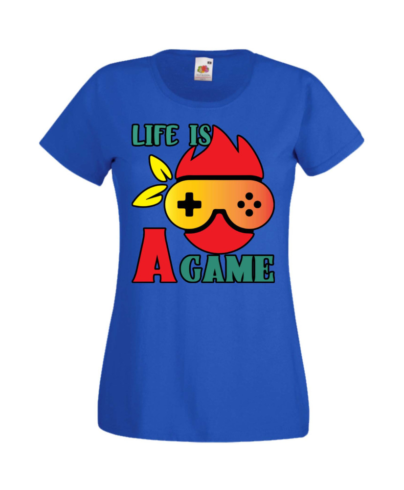 Дамска Геймърска Тениска Gamer Life Is A Game Дамска Геймърска Тениска Gamer Life Is A Game