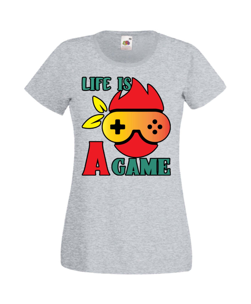 Дамска Геймърска Тениска Gamer Life Is A Game Дамска Геймърска Тениска Gamer Life Is A Game