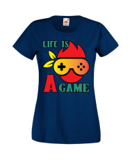 Дамска Геймърска Тениска Gamer Life Is A Game