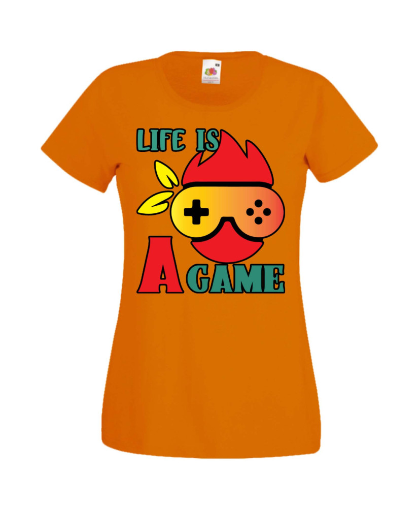 Дамска Геймърска Тениска Gamer Life Is A Game Дамска Геймърска Тениска Gamer Life Is A Game