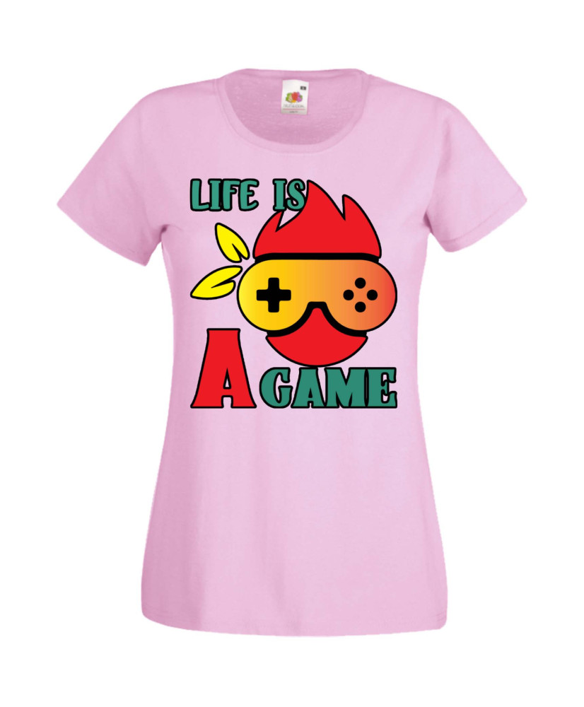 Дамска Геймърска Тениска Gamer Life Is A Game Дамска Геймърска Тениска Gamer Life Is A Game