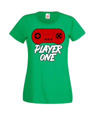 Дамска Геймърска Тениска Gamer Player One