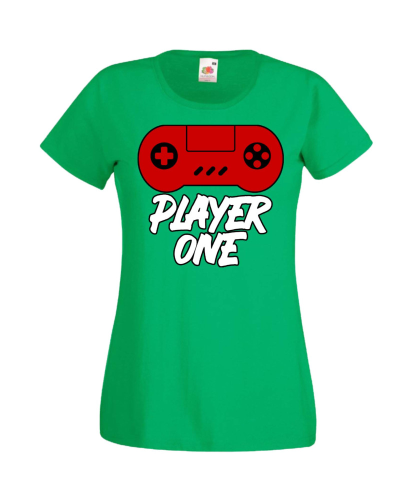 Дамска Геймърска Тениска Gamer Player One