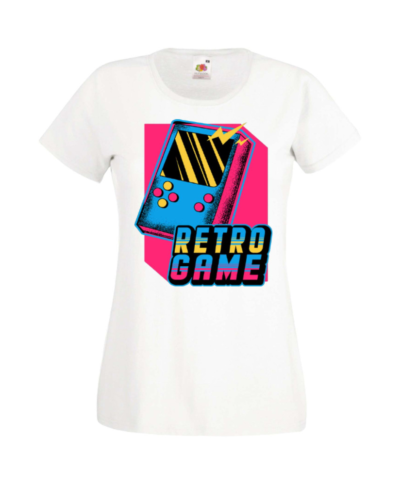 Дамска Геймърска Тениска Gamer Retro Game Дамска Геймърска Тениска Gamer Retro Game