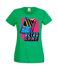 Дамска Геймърска Тениска Gamer Retro Game