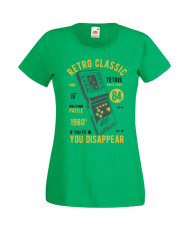 Дамска Геймърска Тениска Gamer Tetris Brick Game