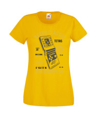 Дамска Геймърска Тениска Gamer Tetris Brick Game