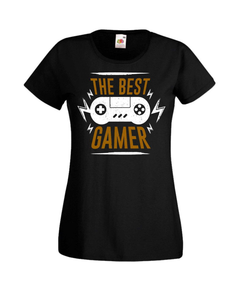 Дамска Геймърска Тениска Gamer The Best Gamer Дамска Геймърска Тениска Gamer The Best Gamer