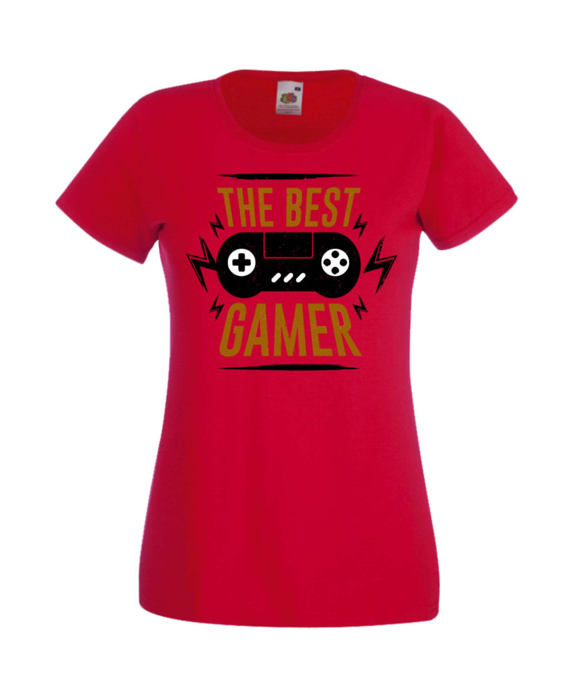 Дамска Геймърска Тениска Gamer The Best Gamer Дамска Геймърска Тениска Gamer The Best Gamer