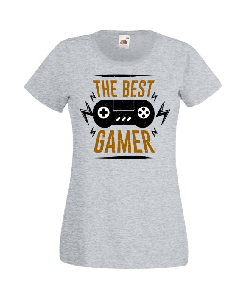 Дамска Геймърска Тениска Gamer The Best Gamer Дамска Геймърска Тениска Gamer The Best Gamer
