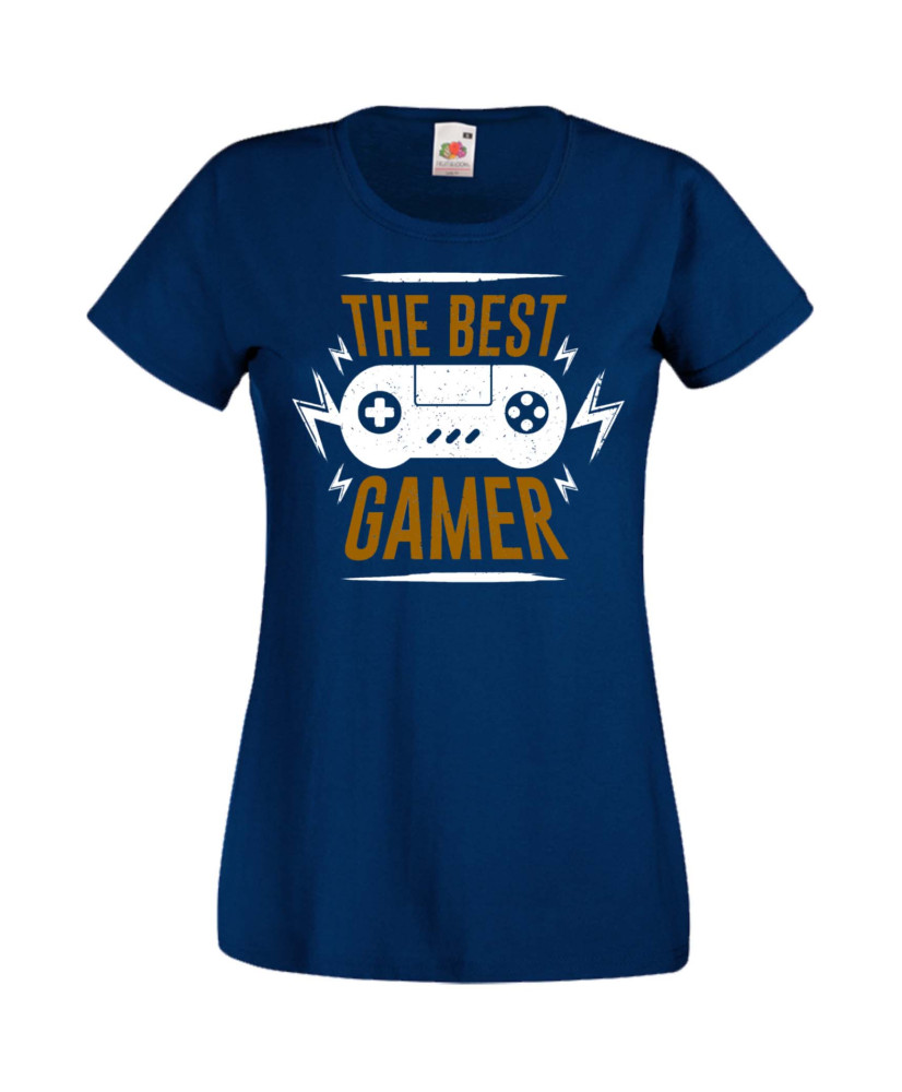 Дамска Геймърска Тениска Gamer The Best Gamer Дамска Геймърска Тениска Gamer The Best Gamer
