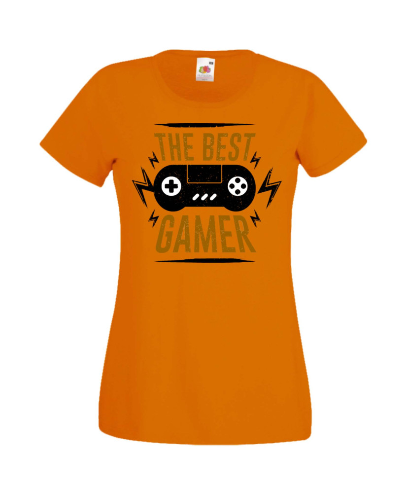 Дамска Геймърска Тениска Gamer The Best Gamer Дамска Геймърска Тениска Gamer The Best Gamer
