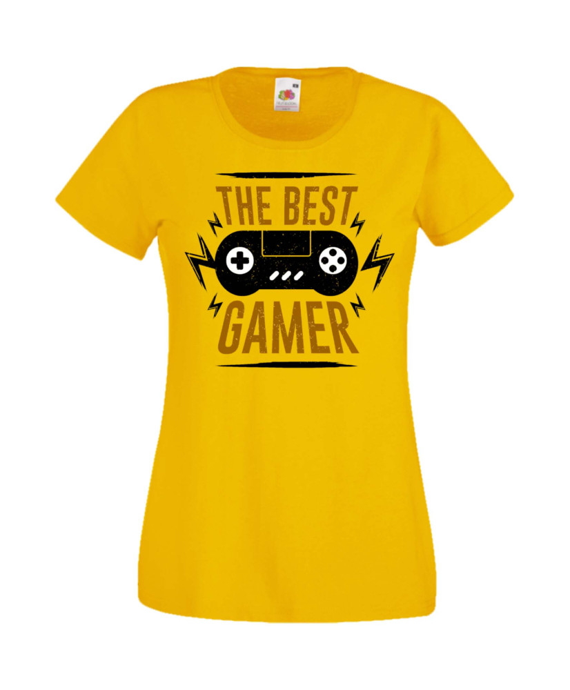 Дамска Геймърска Тениска Gamer The Best Gamer Дамска Геймърска Тениска Gamer The Best Gamer