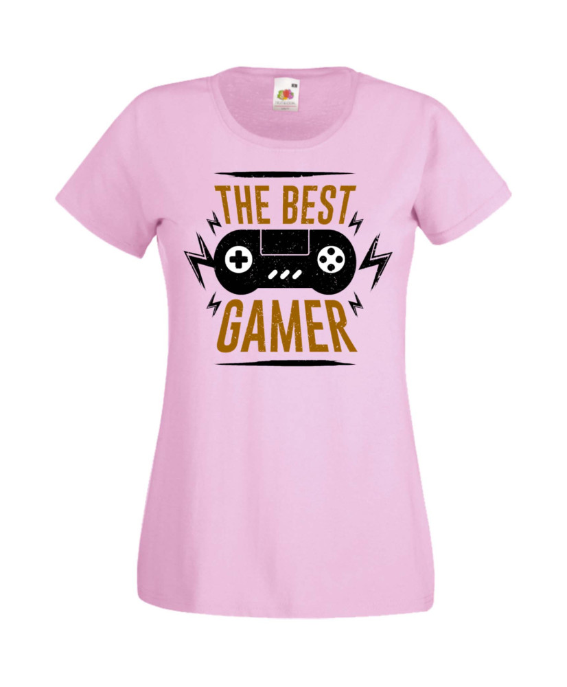 Дамска Геймърска Тениска Gamer The Best Gamer Дамска Геймърска Тениска Gamer The Best Gamer