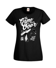 Дамска Геймърска Тениска Gamer The Game Is Never Over
