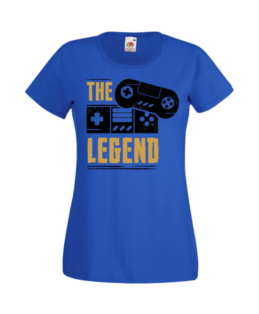 Дамска Геймърска Тениска Gamer The Legend Дамска Геймърска Тениска Gamer The Legend