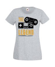 Дамска Геймърска Тениска Gamer The Legend