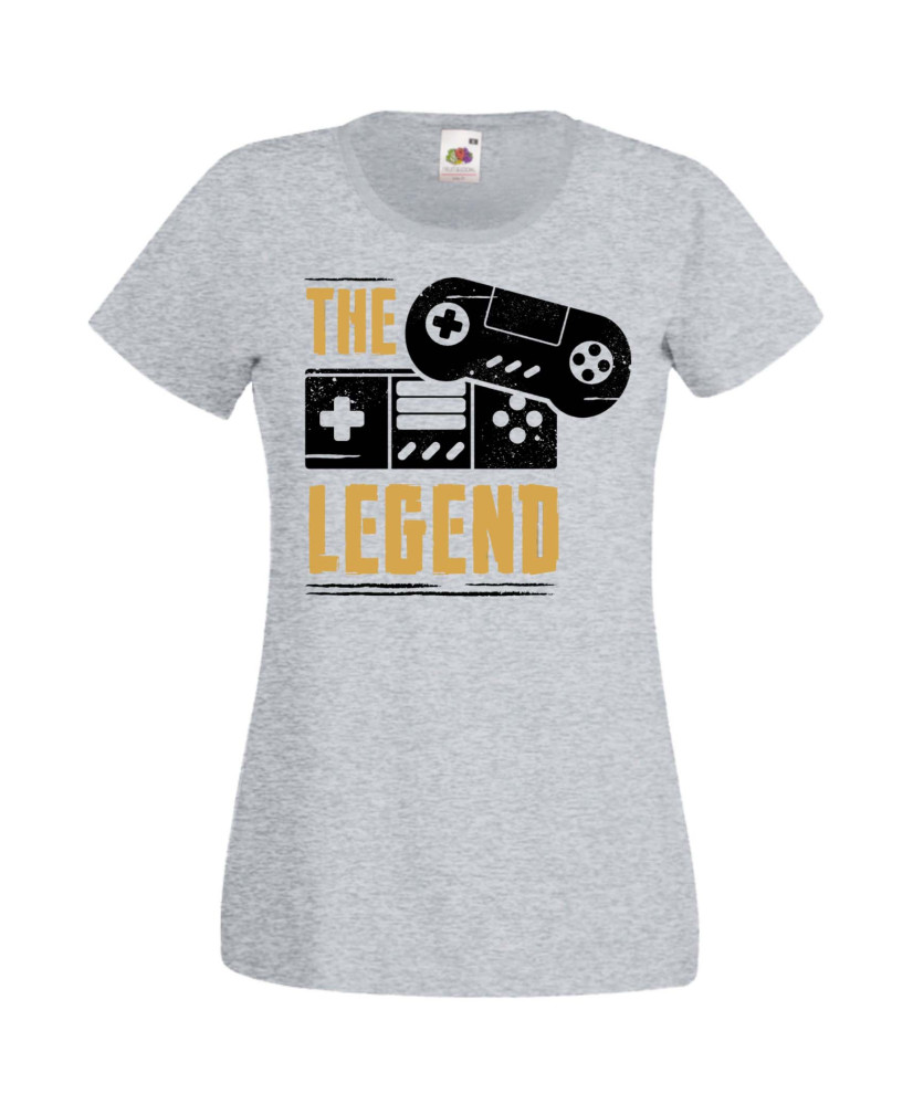 Дамска Геймърска Тениска Gamer The Legend