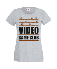 Дамска Геймърска Тениска Gamer Video Game Club